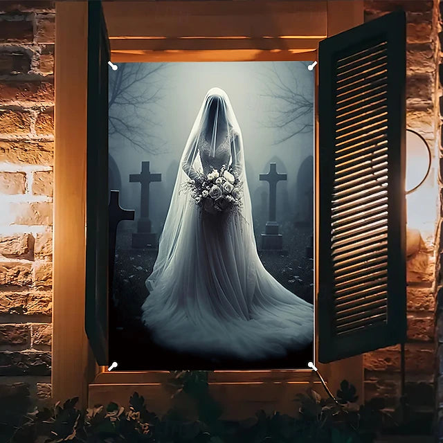 Halloween Door Decorations Halloween Door Covers Ghost Door Tapestry Door Curtain