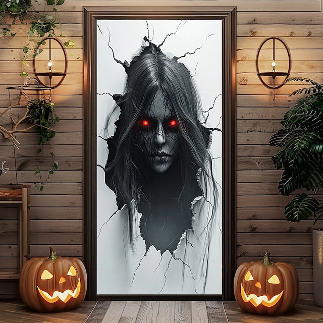 Halloween Door Decorations Halloween Door Covers Ghost Door Tapestry Door Curtain