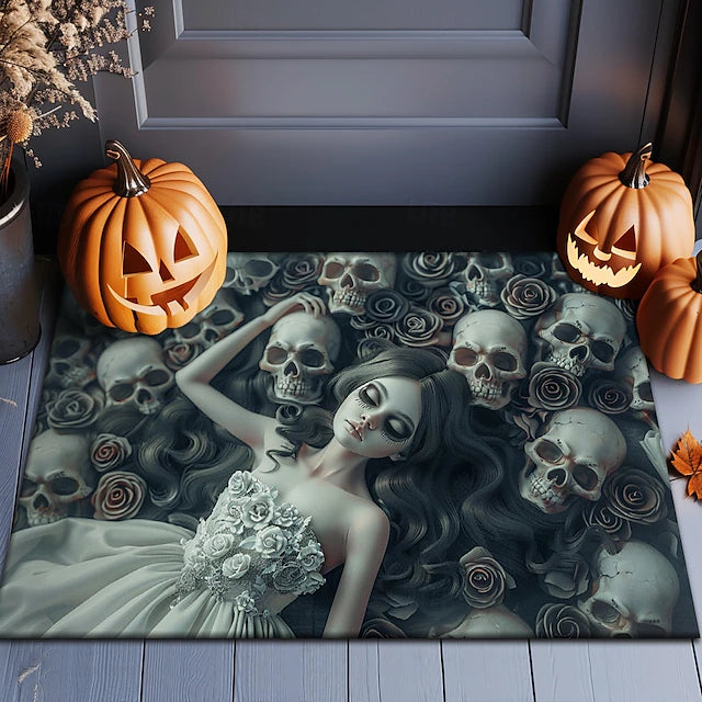 Halloween Decorations Spooky Doormat Kitchen Mat Floor Mat Non-Slip