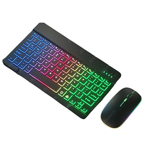 Keyboard and Mouse Combo For Tablet Android iOS Windows, Wireless Slim Mouse Keyboard Combo