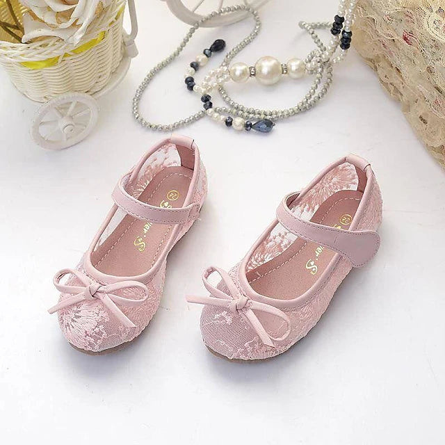 Girls' Flats Daily Mary Jane Lolita Flower Girl Shoes Synthetics Breathability Non-slipping