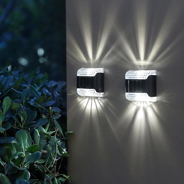 4/8pcs Solar Wall Lights Outdoor LED Porch Light Outdoor Waterproof