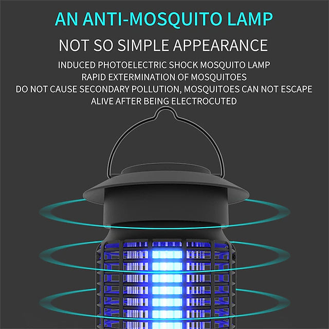 1pc Mosquito Repeller Electric Mosquito Killer Lamp Light Bug Zapper 360 Indoor And Outdoor