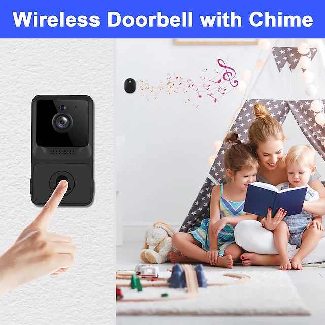 Wireless Doorbell Camera with Ringtone WiFi Video Doorbell - Home