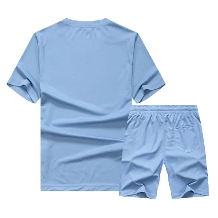 Men's T-shirt Suits Tracksuit Tennis Shirt Shorts and T Shirt Set Graphic Tee Color Block Crew Neck