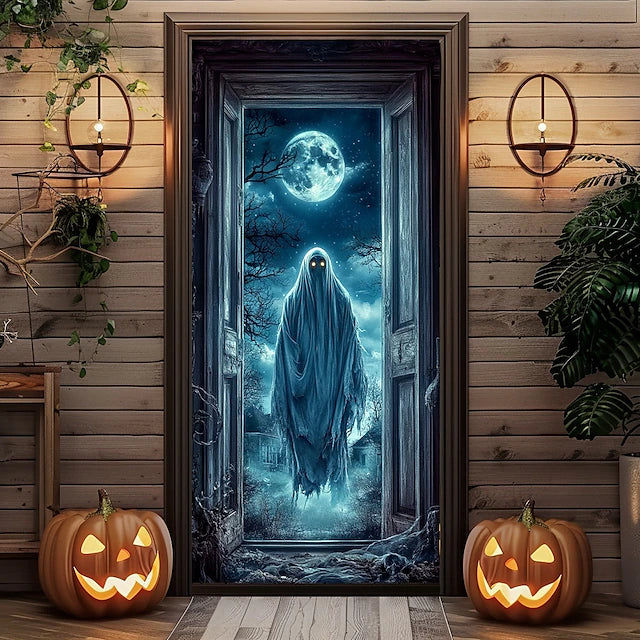 Halloween Door Decorations Skeletons Halloween Door Covers Door Tapestry Door Curtain