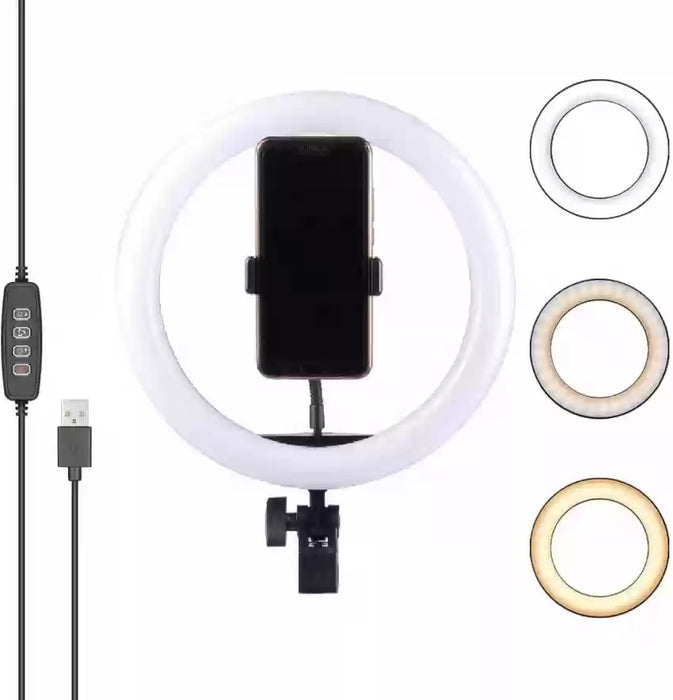 2pcs 1pcs 26cm 10inch LED Selfie Ring Light Dimmable LED Ring Lamp Photo Video Camera
