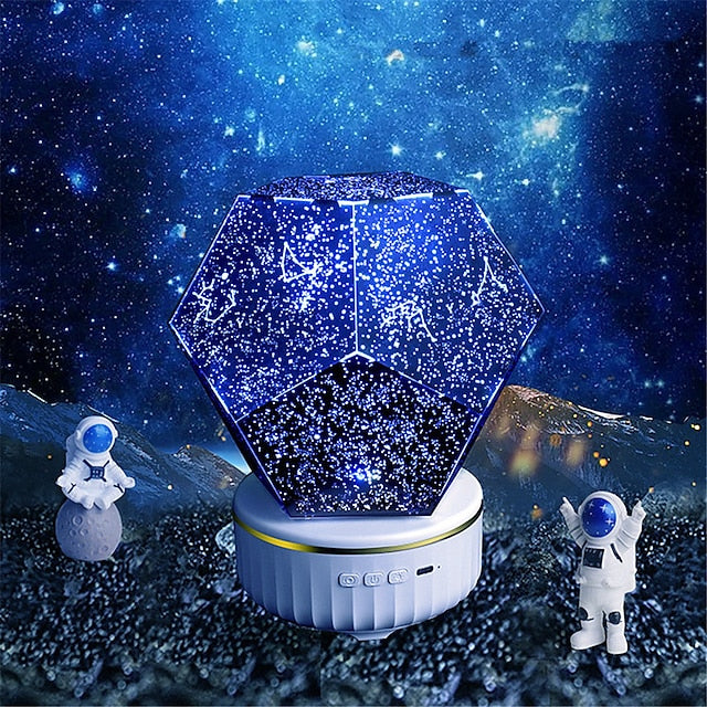 Star Galaxy Projector Starry Sky Projection Light Remote Control Bluetooth Children Gift For Bedroom