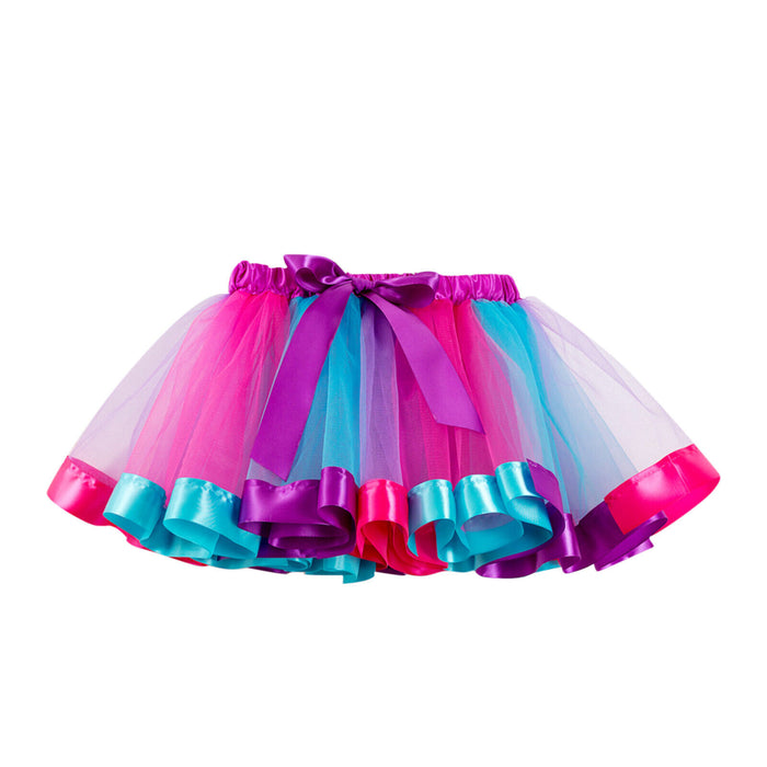 Kids' Dancewear Tutu Dress Headwear Splicing Tulle Sequins Girls' Performance Natural Tulle Polyester