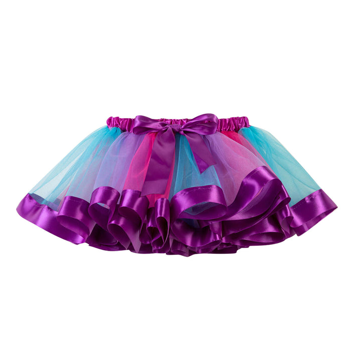 Kids' Dancewear Tutu Dress Headwear Splicing Tulle Sequins Girls' Performance Natural Tulle Polyester