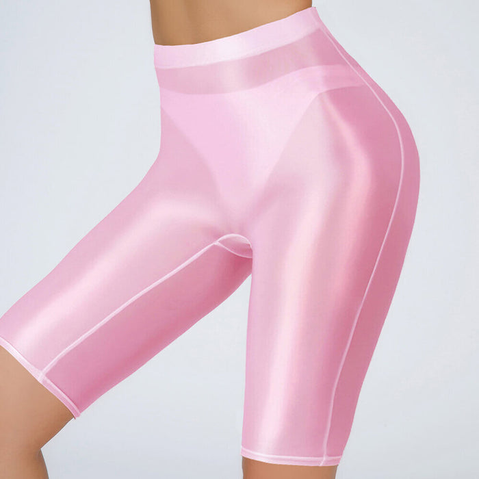 Activewear Pole dance Shorts Pure Color Splicing Women‘s Training Daily Wear High Polyester