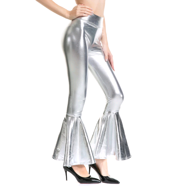 Disco Dance Costumes Exotic Dancewear Pole dance Pants Ruffles Ruching Pure Color