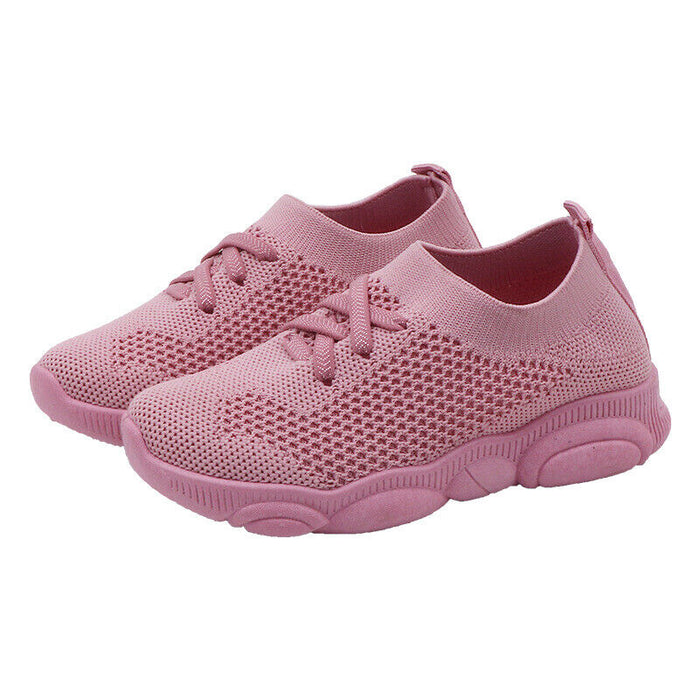 Boys Girls' Sneakers Daily Casual Elastic Fabric Shock Absorption Breathability Non-slipping