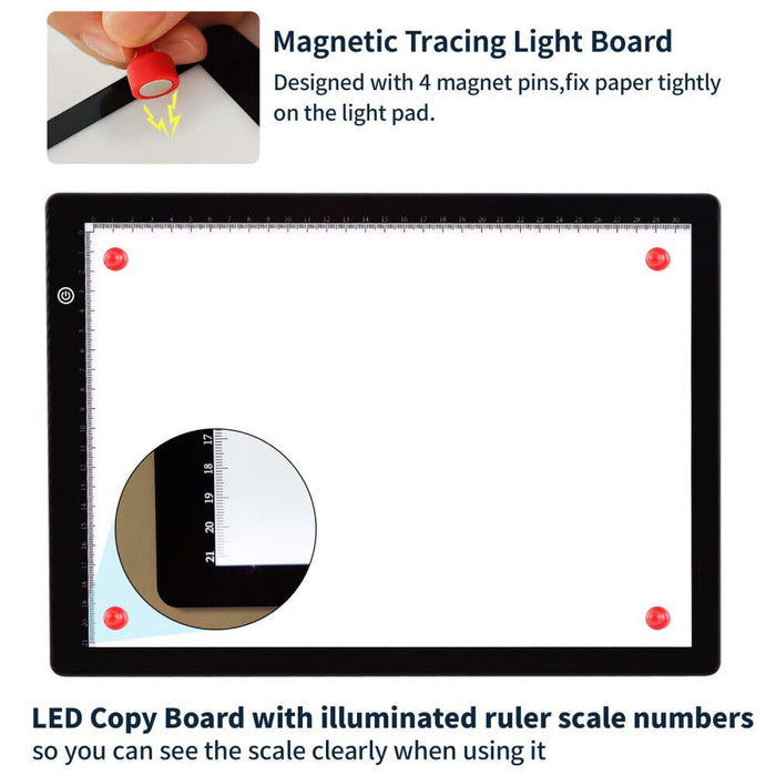 A4 8.5 inch LED Drawing Board Light Box Tracer Multicolor version Graphic Drawing Pad Painting Toys For Kids