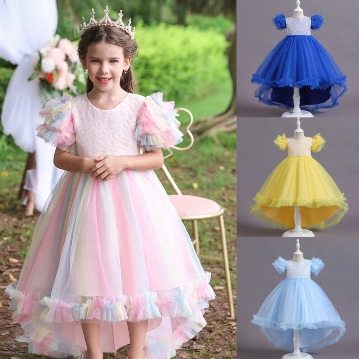 Kids Girls' Dress Party Dress Solid Color Sleeveless Anniversary Pegeant Adorable Daily Cotton