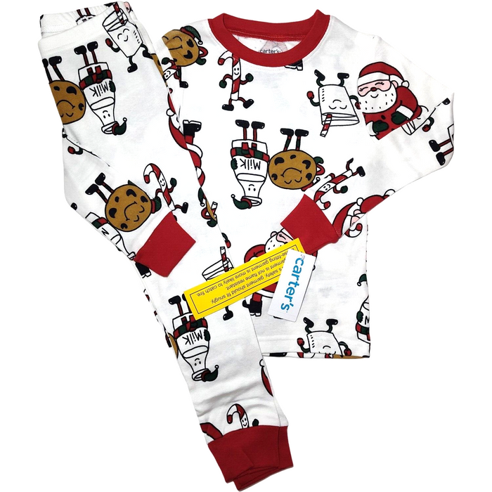 Christmas Boys 3D Santa Claus Pajama Set Long Sleeve 3D Print Fall Winter Active Cool Daily