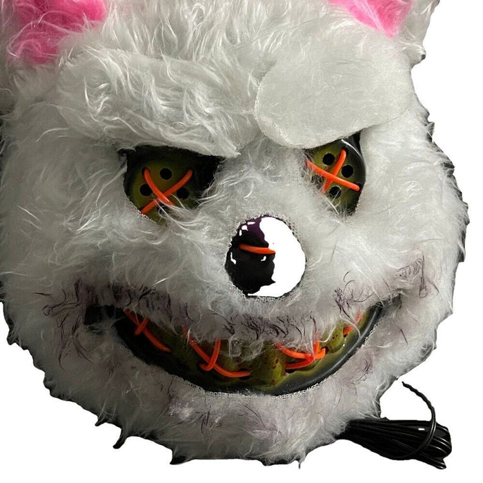 Halloween Horror Mask Glows Bloody Rabbit Horror Costume Props Halloween