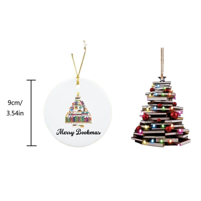 Christmas Tree Ornament, 2D Acrylic Christmas Tree Decoration Xmas Decor Gift