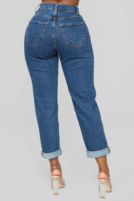 Women's Jeans Cropped Pants Ankle-Length Fashion Streetwear Street