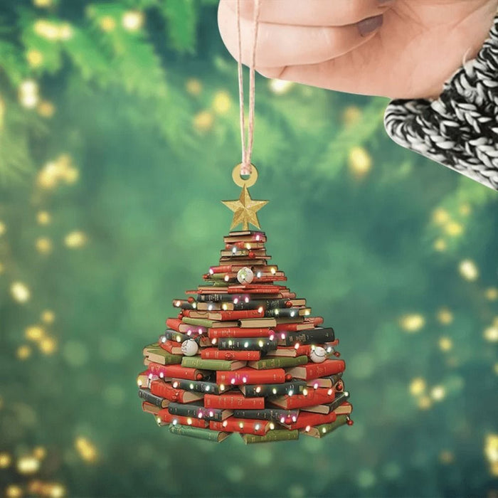 Christmas Tree Ornament, 2D Acrylic Christmas Tree Decoration Xmas Decor Gift