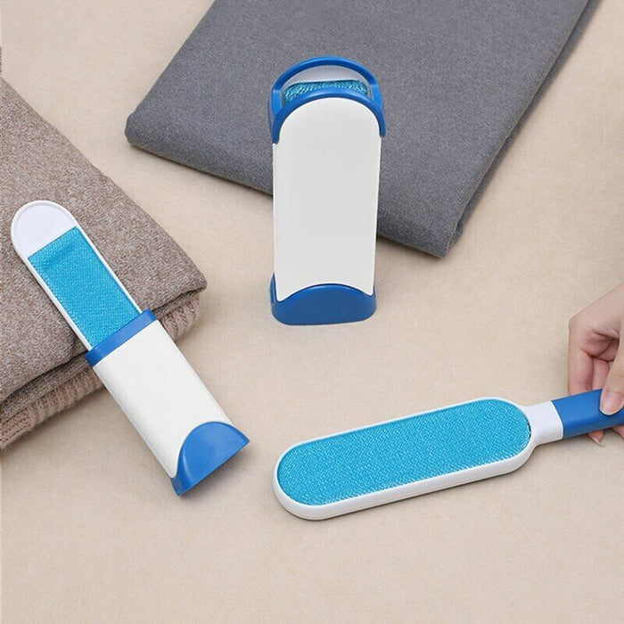 Magic Clean Brush Reusable Self-Cleaning Pet Hair Brush Set Double Lint Remover