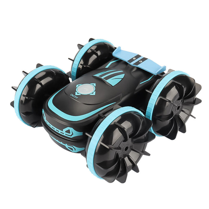 New 2.4G amphibious stunt remote control car double-sided rolling driving amphibious car children's toys