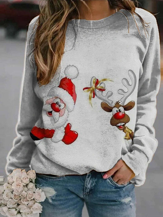 Christmas Santa Claus Reindeer Ugly Christmas Sweater / Sweatshirt Hoodie Pullover Adults'
