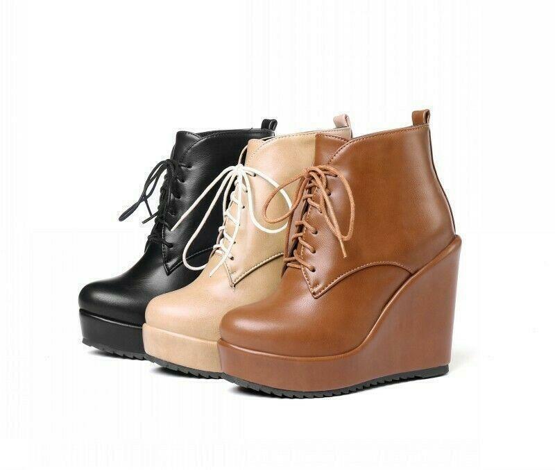 Women's Boots Platform Boots Height Increasing Shoes Daily Booties Ankle Boots Winter Buckle