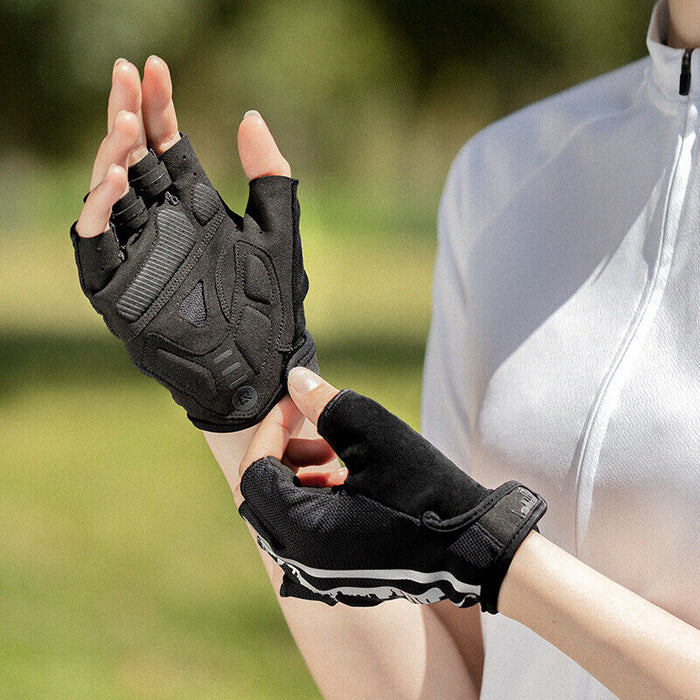 ROCKBROS Bike Gloves Cycling Gloves Touch Gloves Half Finger Windproof Warm Breathable