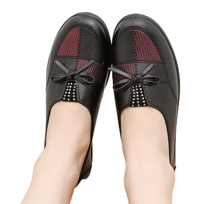 Women's Flats Comfort Shoes Daily Walking Bowknot Flat Heel Round Toe Casual Comfort