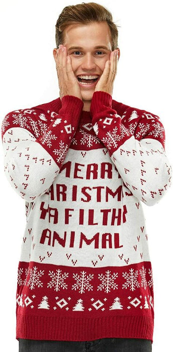 Women's Ugly Christmas Sweater Pullover Sweater Jumper Crew Neck Ribbed Knit Polyester Print