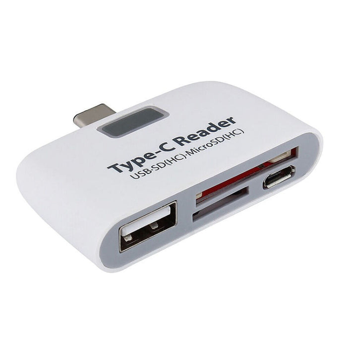 Card Reader Multifunctional Smart 4 In 1 Laptop PC Durable Phone TF Micro SD With Micro USB Charge Port