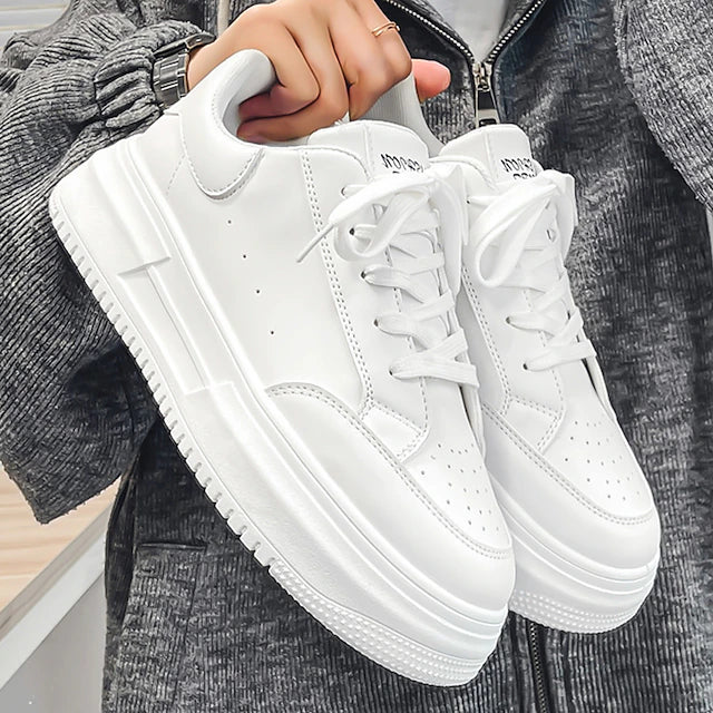 Men's Sneakers Plus Size White Shoes Walking Casual Daily