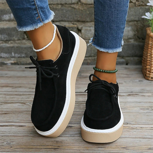 Women's Sneakers Plus Size Platform Sneakers Comfort Shoes Outdoor Daily Platform Round Toe