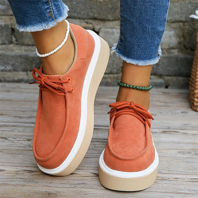 Women's Sneakers Plus Size Platform Sneakers Comfort Shoes Outdoor Daily Platform Round Toe
