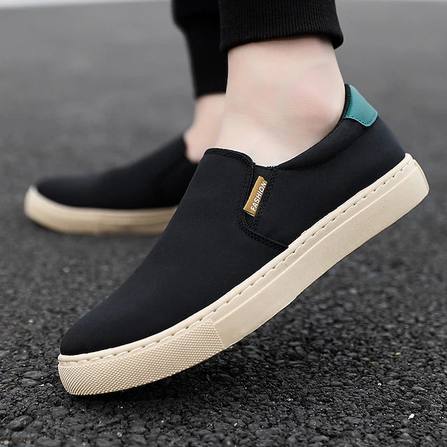 Men's Sneakers Dress Loafers Walking Casual Daily Canvas Breathable Loafer