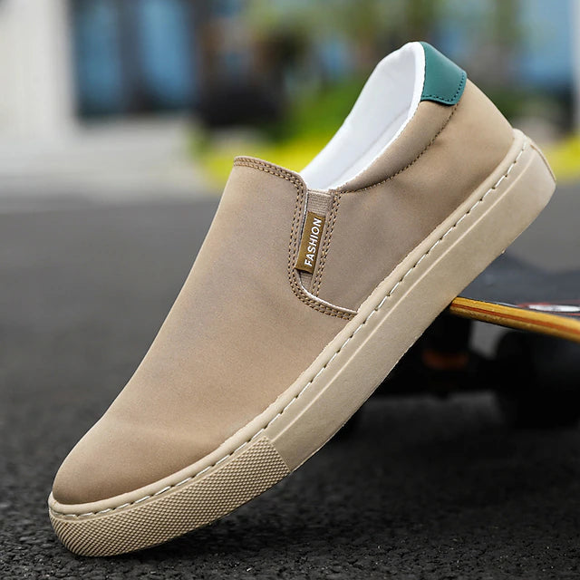 Men's Sneakers Dress Loafers Walking Casual Daily Canvas Breathable Loafer