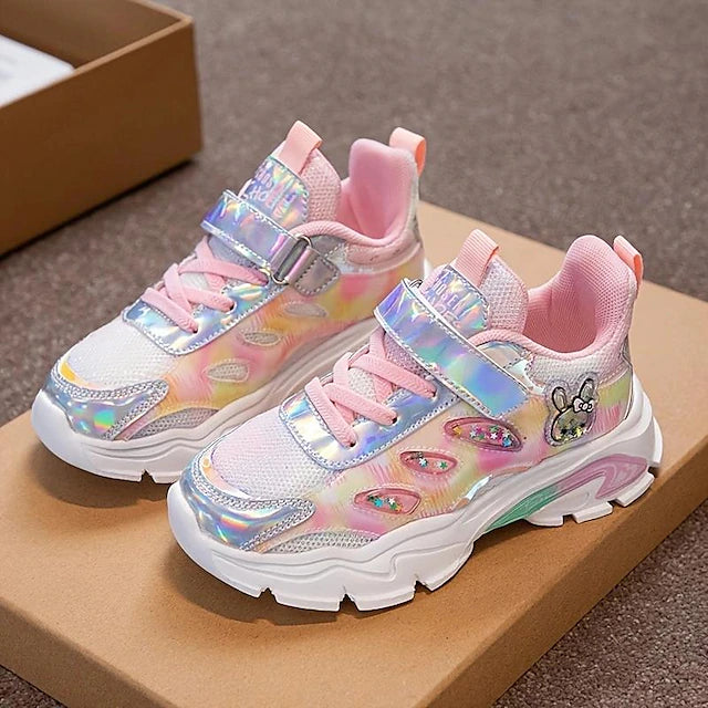Girls' Sneakers Daily Casual Breathable Mesh Non-slipping Big Kids(7years +) Little Kids(4-7ys) School Walking Rabbit