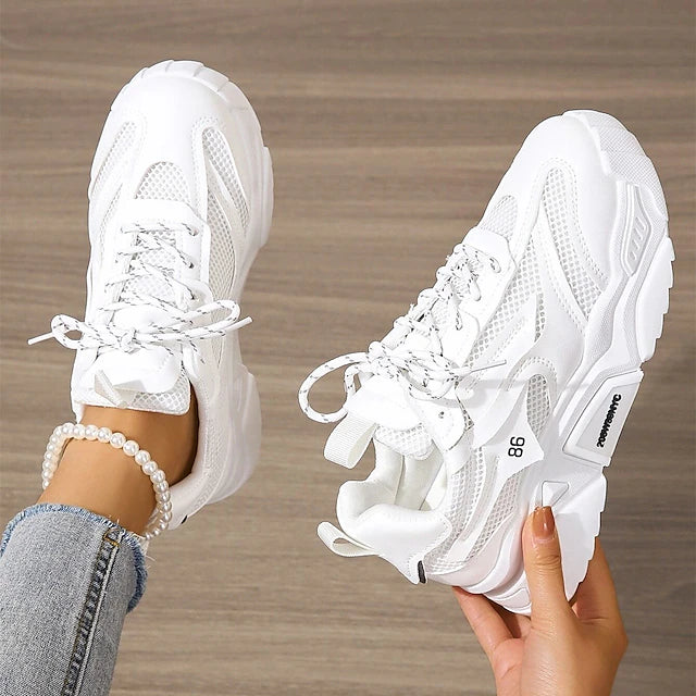 Women's Sneakers Canvas Shoes White Shoes Pink Shoes Driving Shoes Valentine's Day Daily Solid Color