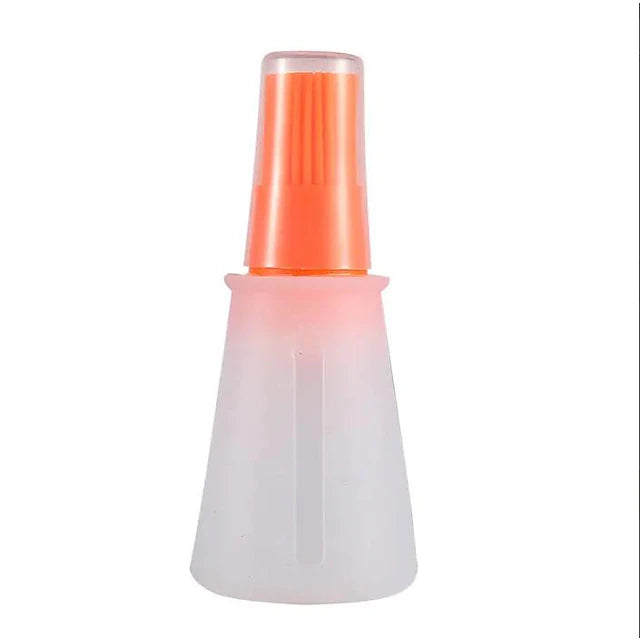 Portable Silicone Oil Bottle With Brush Grill Oil Brushes Pastry