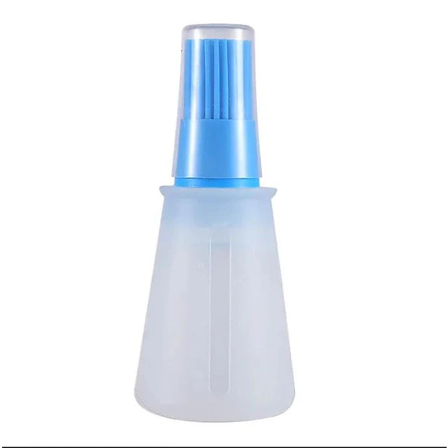 Portable Silicone Oil Bottle With Brush Grill Oil Brushes Pastry