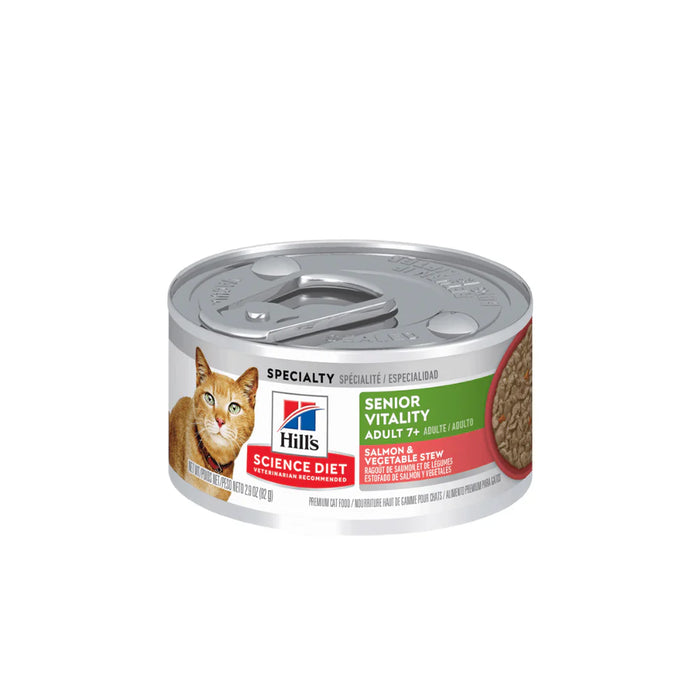 Senior Vitality Adult 7+ Salmon & Vegetable Stew Tins