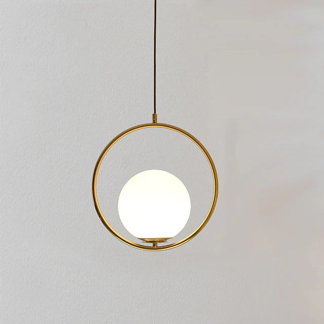 178 cm LED Pendant Light Single Design Gold Globe One Light Hanging