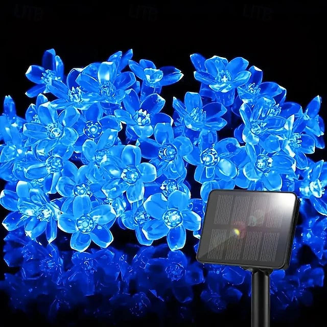LED Solar String Lights 6.5m 30LED Waterproof Outdoor Deco Patio Lights for Easter
