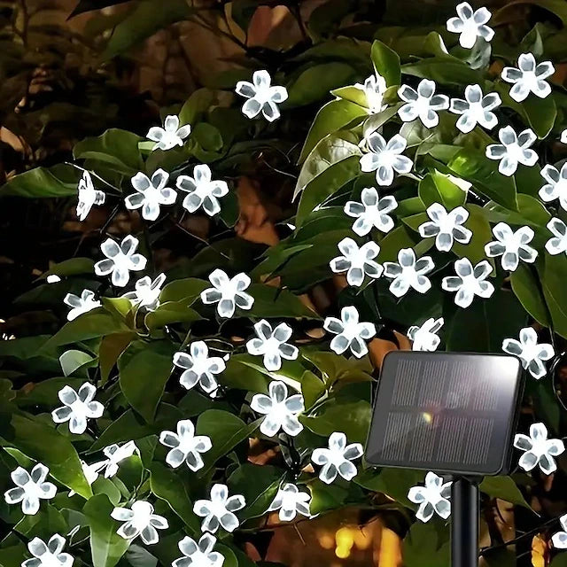 LED Solar String Lights 6.5m 30LED Waterproof Outdoor Deco Patio Lights for Easter