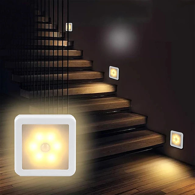LED Night Light Motion Sensor Smart Night Lamp Battery Operated