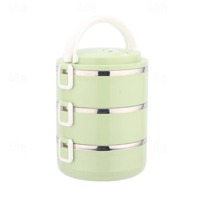 1pc Lunch Boxes, Double-layer Stainless Steel Bento Box, Insulated Food Storage