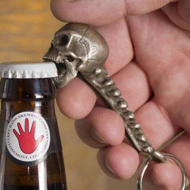 1pcs Halloween Skull Head Shaped Beer Bottle Opener Portable