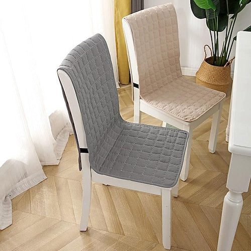 Dining Chair Cover Chair Seat Cushion Pad Slipcover Non-Slip with Ties Thick Durable and Washable Pads for Dining Room