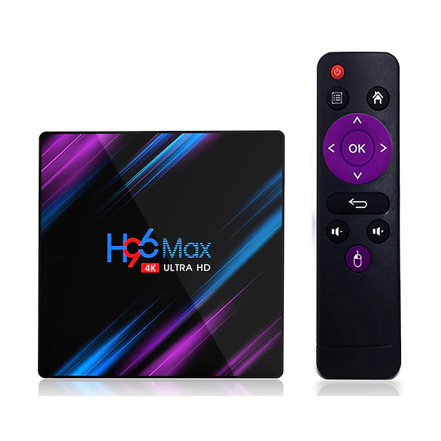 H96 MAX RK3318 Smart TV Box V11 Android 11 TV Box 4G 64GB 2G 32GB 4K Wifi Bluetooth 4.1